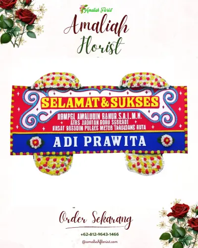Karangan Bunga Ucapan Selamat di Tuwed