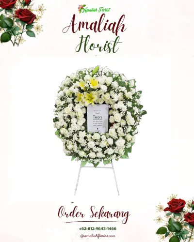 Krans Bunga Duka Cita di Tuwed